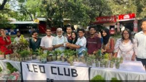 JU Leo Club organises ‘Trees in Exchange for Plastic’ programme