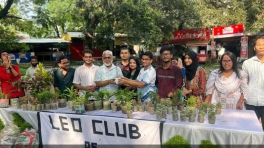 JU Leo Club organises ‘Trees in Exchange for Plastic’ programme