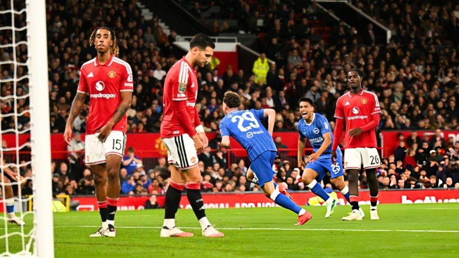 Man Utd crash out after blowing two-goal lead against Brighton