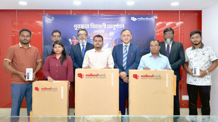 Midland Bank honours Goal-Rush campaign winners and branches