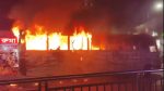 Shikor Paribahan bus set ablaze in Mirpur-11