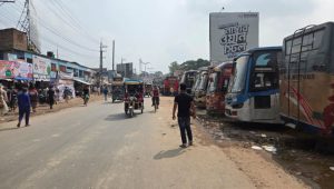 Bus services halted again across Naogaon