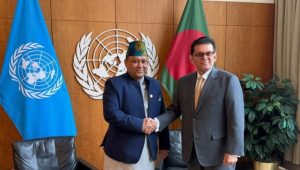 Nepal FM meets Khalilur in New York