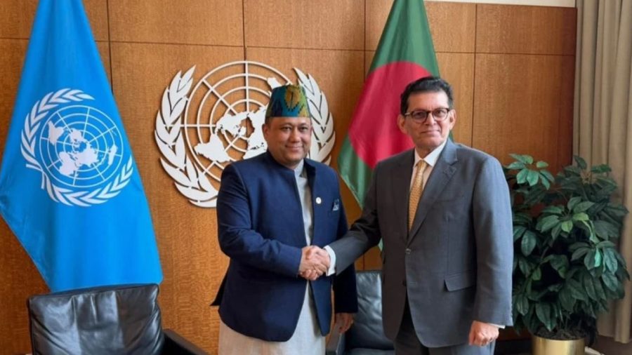 Nepal FM meets Khalilur in New York