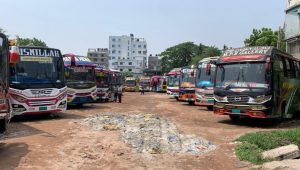 Bus services halted on Rajshahi–Natore route amid owners–workers dispute