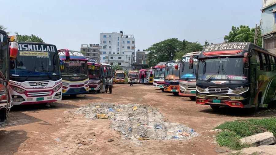 Bus services halted on Rajshahi–Natore route amid owners–workers dispute