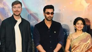 MrBeast chants ‘Jai Shri Ram’ with Ranbir at ‘Ramayana’ event