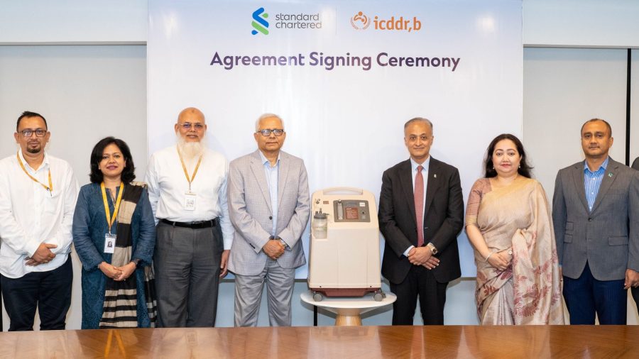 Standard Chartered, icddr,b provide 80 oxygen concentrators to rural health facilities
