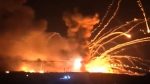Powerful blasts at Syrian weapons depot injure 4