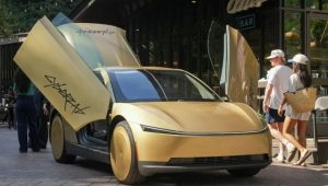 Tesla unveils Cybercab as it enters driverless taxi race