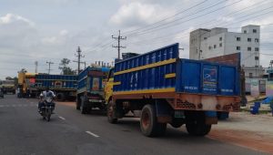 Truck terminal takes over Sirajganj road