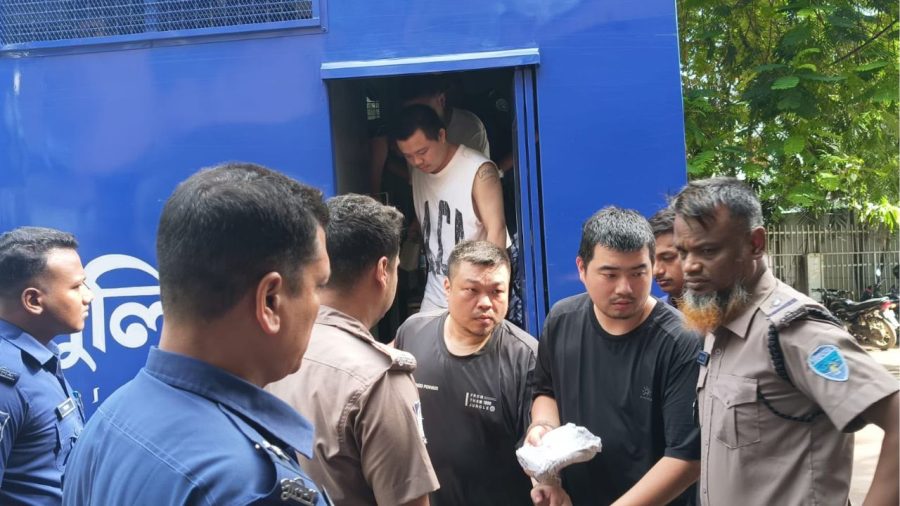 Six Chinese, Taiwanese held in cyber fraud case sent to remand