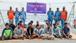 Fishing boat stranded at sea, 13 fishermen rescued