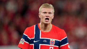 Haaland brace leads Norway past Denmark 3-2