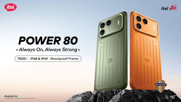 itel unveils rugged POWER 80 smartphone with cage-frame design