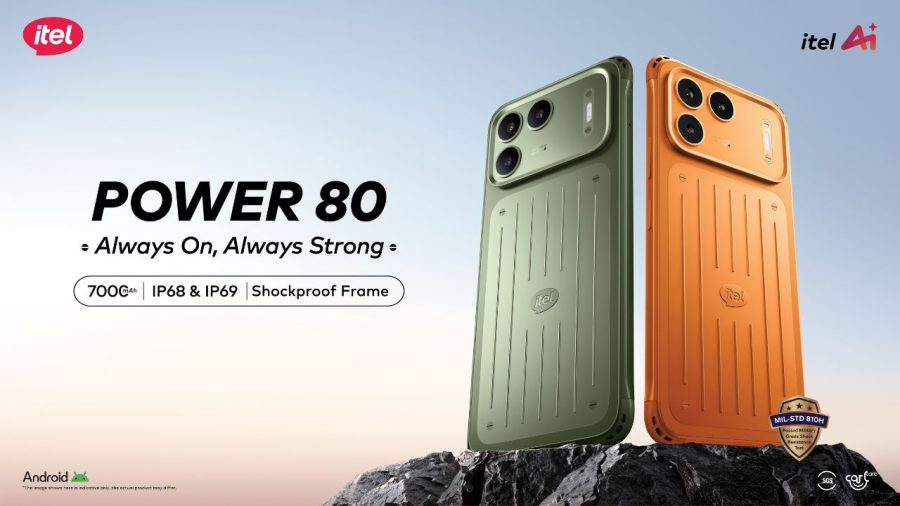itel unveils rugged POWER 80 smartphone with cage-frame design