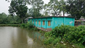 School building at risk of collapsing into pond