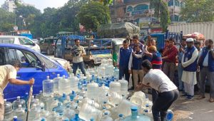 BSTI destroys over 600 unhygienic water jars in Motijheel
