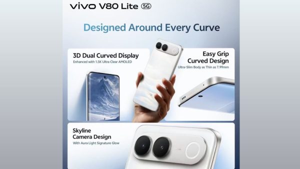vivo V80 Lite offers dual-curved display, 7050mAh battery