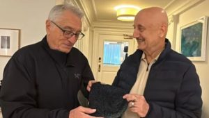 Robert De Niro hosts Anupam Kher at his New York home