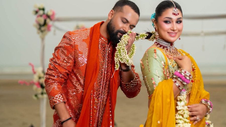 Apu Biswas and Ador Azad spark buzz in wedding-inspired shoot