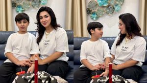 Apu Biswas celebrates 37th birthday with son