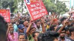 Auto-rickshaw drivers stage demo at Press Club