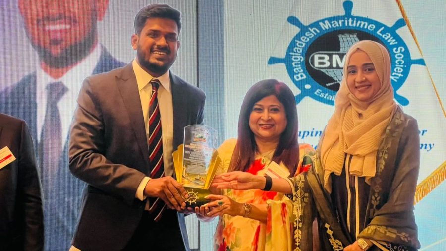 Tanjil Ruhullah receives BMLS maritime emerging leader award