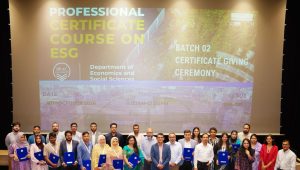 BRACU awards certificates to 24 ESG course graduates