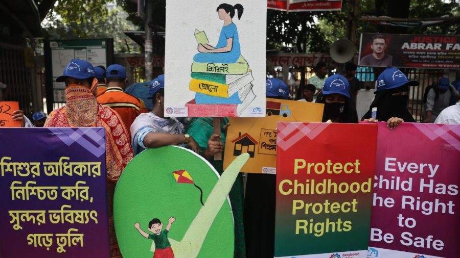 Rally calls for girls’ rights and an end to child labour