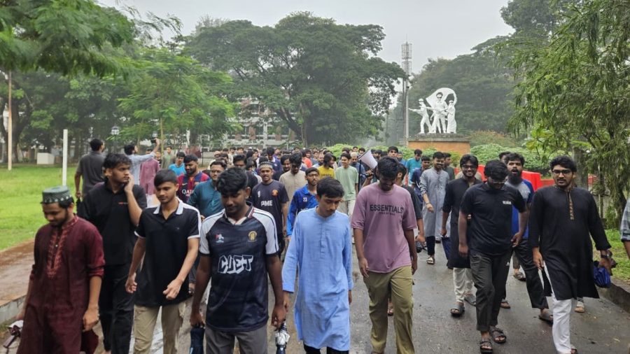 Cuet protest continues as students await solution