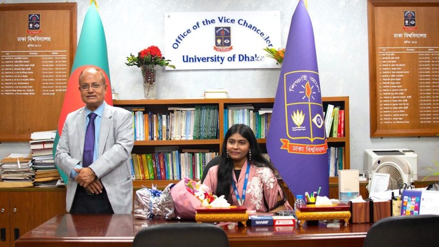 Int’l Girl Child Day: HSC student Shital symbolically takes over as DU VC