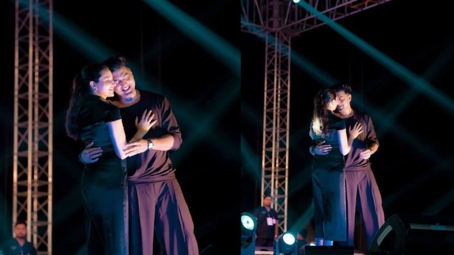 Dev kisses Subhashree on stage during ‘Desu 7’ promotion