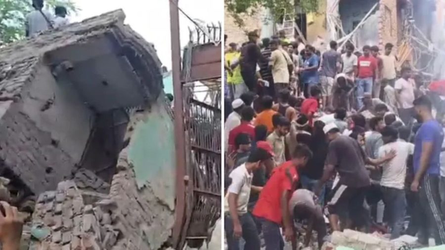 Several feared trapped as 4-storey building collapses in Delhi