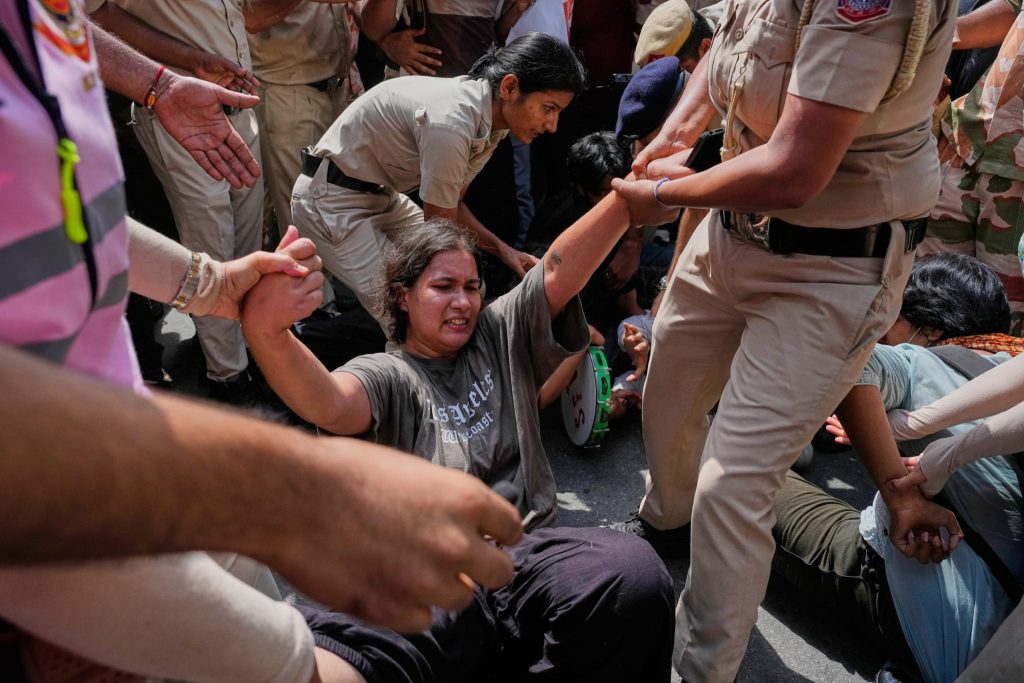 Delhi protest