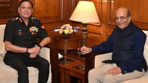 Trivedi meets Indian army chief amid talks on Bangladesh