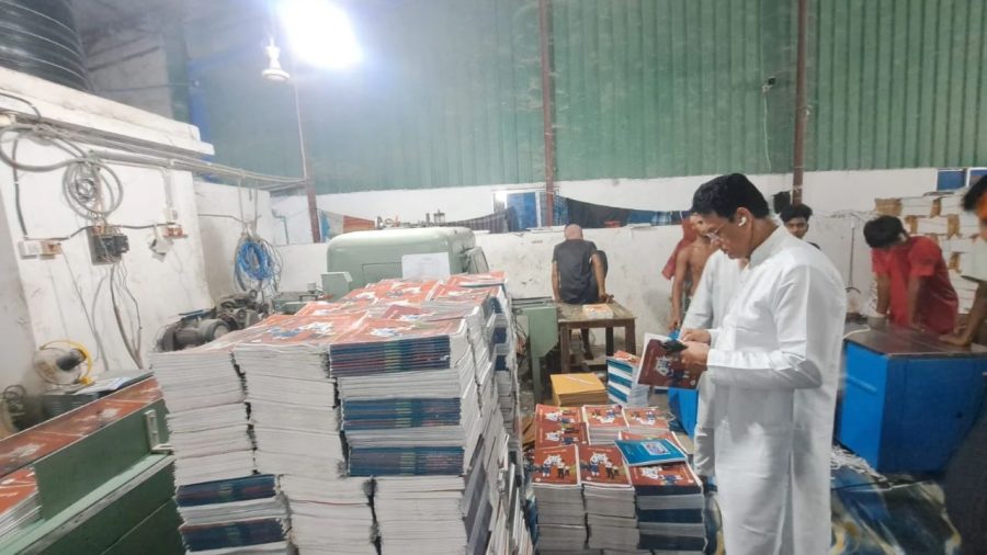 Education minister inspects textbook printing in Cumilla