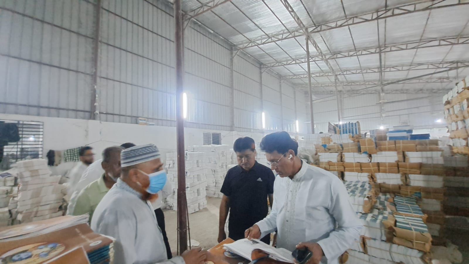 minister Milon inspects textbook printing