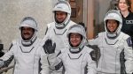 Four astronauts return to Earth after eight months in space
