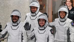 Four astronauts return to Earth after eight months in space