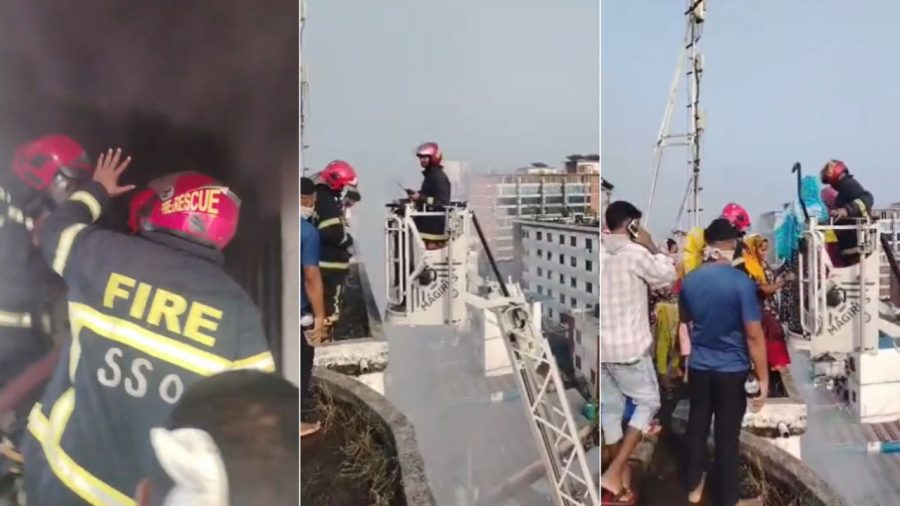 Fire breaks out at garment factory in Gazipur
