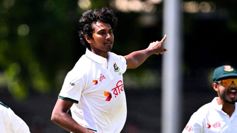 Hasan Mahmud becomes the first Bangladeshi fast bowler to take a Test hat-trick