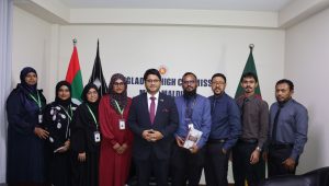 IUM delegation meets Bangladesh envoy in Male after academic exchange visit