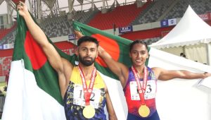 Imranur and Shirin win sprint doubles