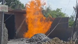 Oil suspected as Inani underground gas blaze enters fifth day