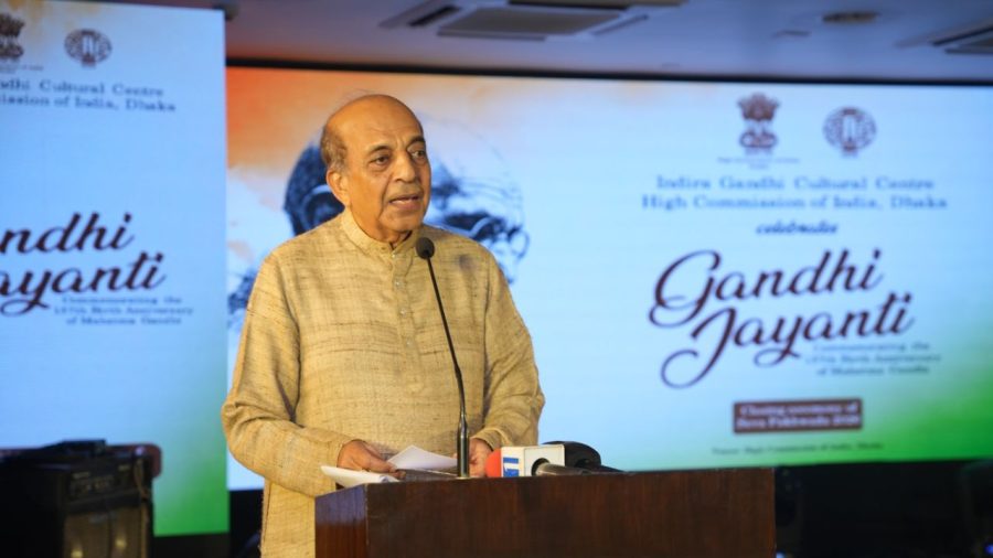Gandhi Jayanti celebrated at Indian High Commission