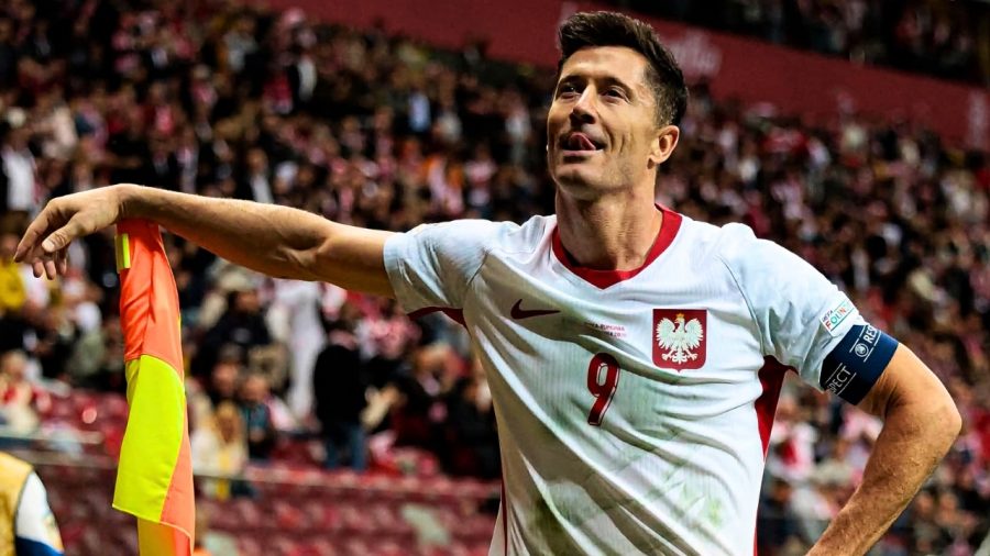 Lewandowski makes Nations League history with hat trick