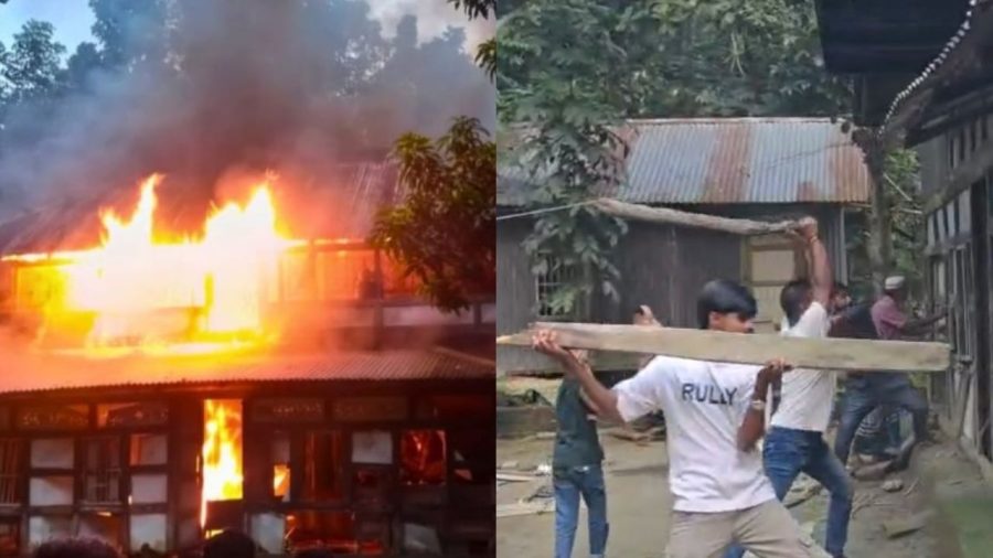 House of attempted child rape suspect vandalised, torched in Madaripur