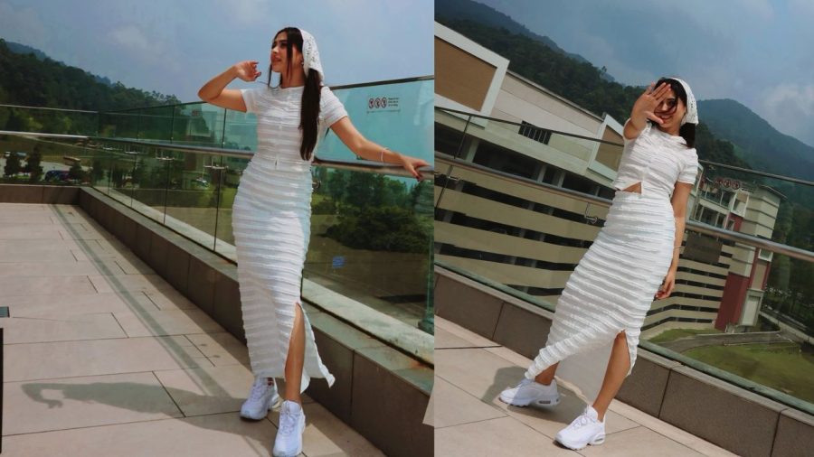 Mehazabien’s white-outfit photos win fans’ attention