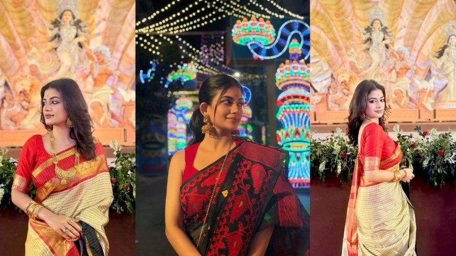 Mondera Chakroborty shares Durga Puja moments with fans